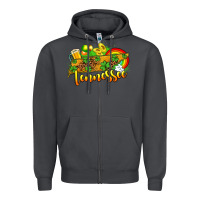 Smoke St. Patrick's Tennessee map Zipper Hoodie - OliviaCreatesArt