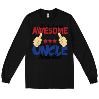 Black Awesome uncle Long Sleeve Tee - Bettercallsaul