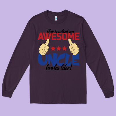 Awesome Uncle Long Sleeve Tee Designed By Bettercallsaul