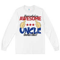 White Awesome uncle Long Sleeve Tee - Bettercallsaul