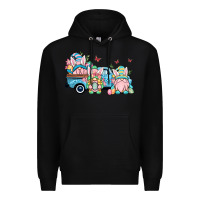 Black Easter gnomes truck Premium Hoodie - OliviaCreatesArt