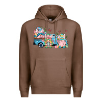 Chestnut Easter gnomes truck Premium Hoodie - OliviaCreatesArt