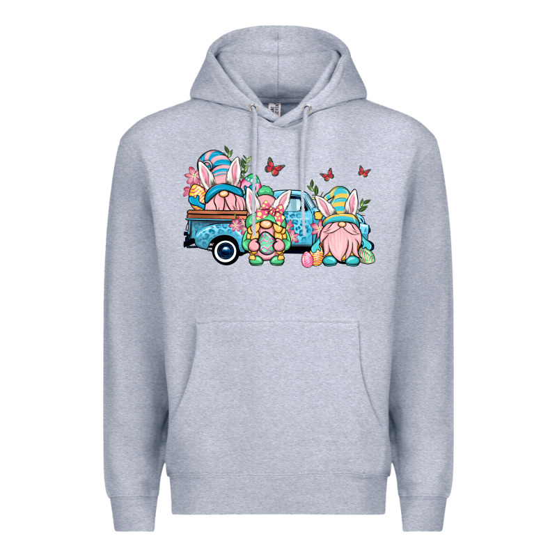 Easter Gnomes Truck Premium Hoodie by OliviaCreatesArt | Teevron