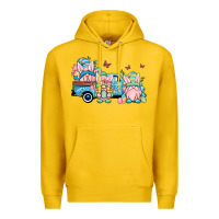 Lemon Easter gnomes truck Premium Hoodie - OliviaCreatesArt