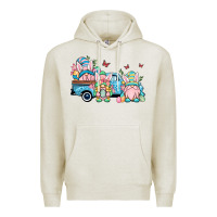 Oatmeal Heather Easter gnomes truck Premium Hoodie - OliviaCreatesArt