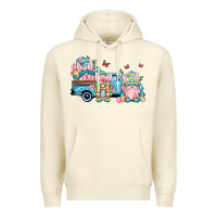 Sandshell Easter gnomes truck Premium Hoodie - OliviaCreatesArt