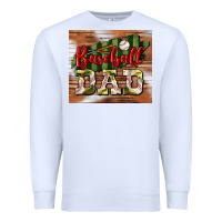 White baseball dad tumbler Premium Sweatshirt - BundleAndBundleShop