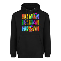 Black Human Pride Lgbt Heavyweight Hoodie - BundleAndBundleShop