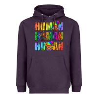 Plum Human Pride Lgbt Heavyweight Hoodie - BundleAndBundleShop