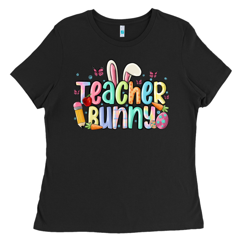 Teacher Bunny Ladies Tee by MaliasSmallBusiness | Teevron