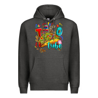 Charcoal Heather taco tribe Premium Hoodie - RanaPortraitStore