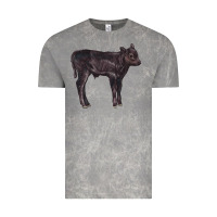 Cloud Rock Black Angus Calf Illustrations Vintage Tee - LillyAllenDesigns
