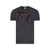Vintage Black Black Angus Calf Illustrations Vintage Tee - LillyAllenDesigns