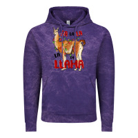 Cloud Purple christmas llama Vintage Hoodie - LillyAllenDesigns