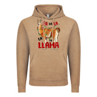 Vintage Coffee christmas llama Vintage Hoodie - LillyAllenDesigns