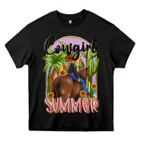 Black cowgirl summer Heavy Core Tee - MaliasSmallBusiness
