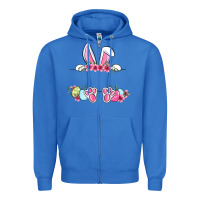 True Royal Easter bunny name frame Zipper Hoodie - OliviaCreatesArt