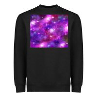 Colorful Abstract Galaxy Black And Purple Heavyweight Sweatshirt | Teevron
