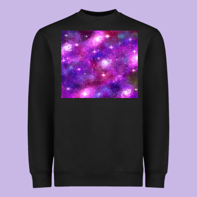 Colorful Abstract Galaxy Black And Purple Heavyweight Sweatshirt Designed By Tumblerdesignbyshophia