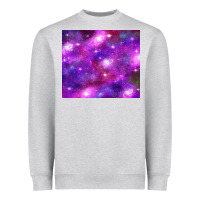 Heather Grey colorful abstract galaxy black and purple Heavyweight Sweatshirt - TumblerDesignByShophia