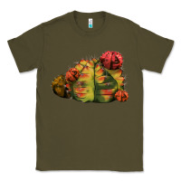 Army Green Gymnocalycium Variegated Cactus Classic Tee - LillyAllenDesigns