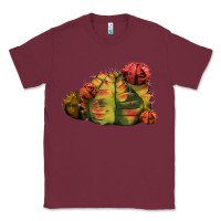Burgundy Gymnocalycium Variegated Cactus Classic Tee - LillyAllenDesigns