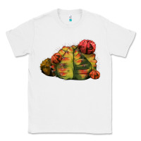 White Gymnocalycium Variegated Cactus Classic Tee - LillyAllenDesigns
