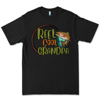 Black reel cool  grandpa Premium Tee - MaliasSmallBusiness