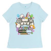 Baby Blue easter gamer Ladies Tee - MaliasSmallBusiness