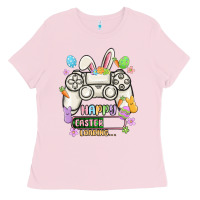 Bubblegum Pink easter gamer Ladies Tee - MaliasSmallBusiness