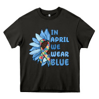 Asphalt in april we wear blue Heavy Core Tee - MaliasSmallBusiness
