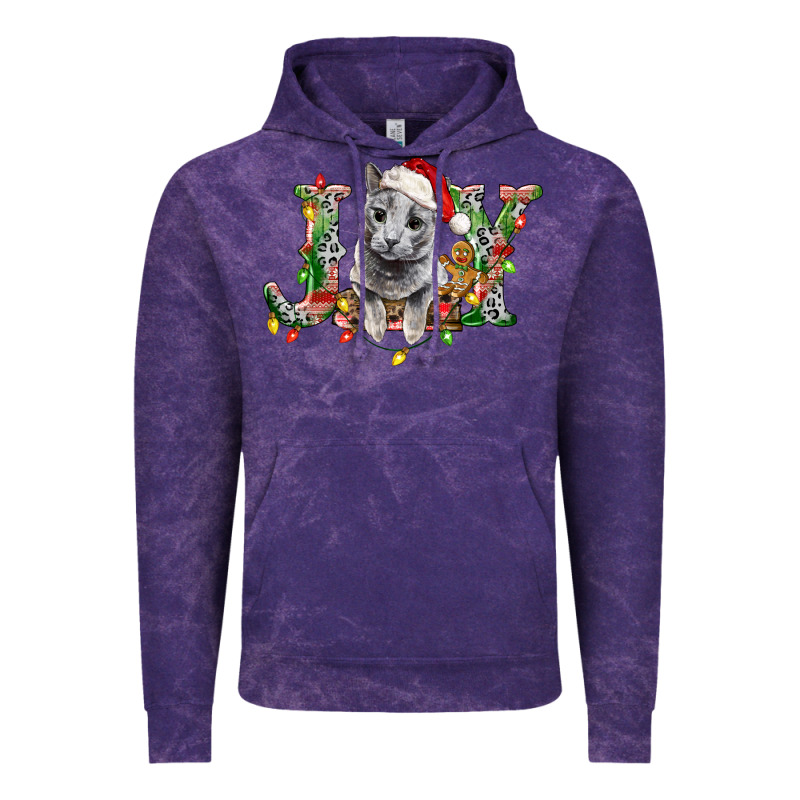 Russian Blue Cat Joy Vintage Hoodie by LillyAllenDesigns | Teevron