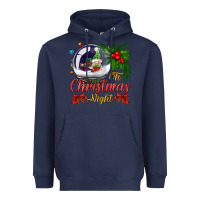 Navy oh christmas night snow globe Heavyweight Hoodie - BundleAndBundleShop