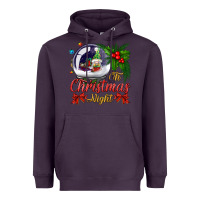 Plum oh christmas night snow globe Heavyweight Hoodie - BundleAndBundleShop