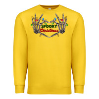 Lemon spooky christmas skeleton hands Premium Sweatshirt - FaDigitalArtStudio