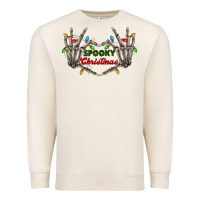 Sandshell spooky christmas skeleton hands Premium Sweatshirt - FaDigitalArtStudio