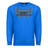 True Royal spooky christmas skeleton hands Premium Sweatshirt - FaDigitalArtStudio