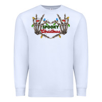 White spooky christmas skeleton hands Premium Sweatshirt - FaDigitalArtStudio
