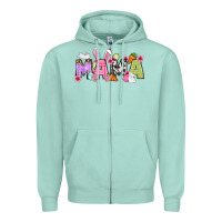 Seafoam Easter mama Zipper Hoodie - OliviaCreatesArt