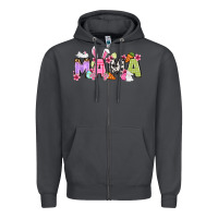 Smoke Easter mama Zipper Hoodie - OliviaCreatesArt