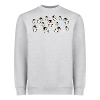 Heather Grey cute penguin Heavyweight Sweatshirt - TumblerDesignByShophia