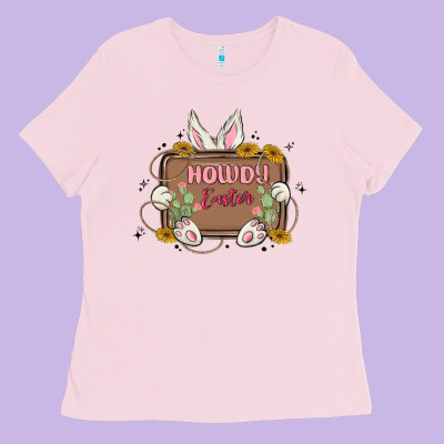 Howdy Easter Ladies Tee Designed By Maliassmallbusiness