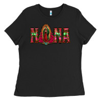 Black nana floral aztec leopard Ladies Tee - Jasminsmagicworld