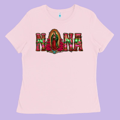 Nana Floral Aztec Leopard Ladies Tee Designed By Jasminsmagicworld