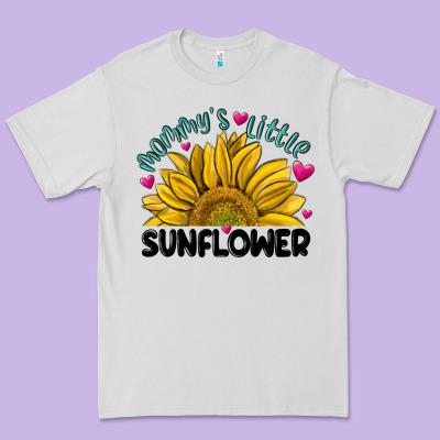 Mommy' S Little Sunflower Premium Tee Designed By Maliassmallbusiness