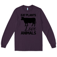 Plum Eat Plants Love Animals Long Sleeve Tee - Bettercallsaul