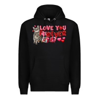 Black Love you forever Premium Hoodie - FaDigitalArtStudio