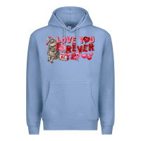 Colony Blue Love you forever Premium Hoodie - FaDigitalArtStudio