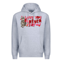 Heather Grey Love you forever Premium Hoodie - FaDigitalArtStudio