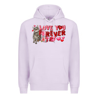 Lilac Love you forever Premium Hoodie - FaDigitalArtStudio